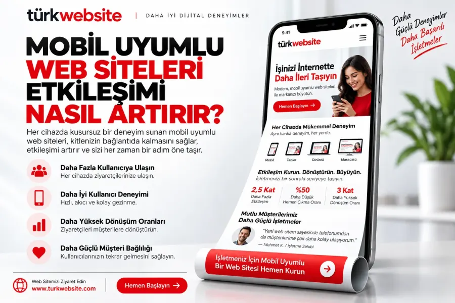 TürkWebsite profesyonel Android ve iOS uygulama geliştirme, kurumsal mobil yazılım, kullanıcı paneli ve uygulama tasarım örnekleri