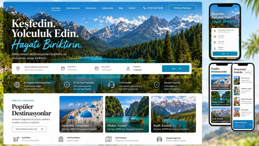 Mobil uyumlu profesyonel kurumsal web sitesi tasarımı örneği