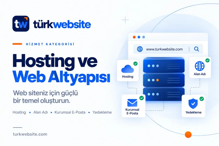 TürkWebsite web sitesi güvenliği, veri yedekleme, tehdit izleme ve dijital verileri koruyan kilitli güvenlik kalkanı