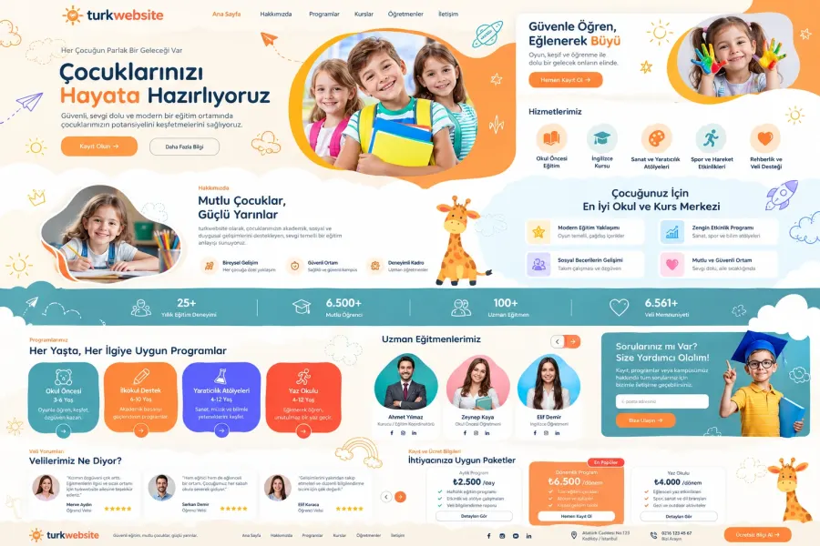 Website design for School and Course
