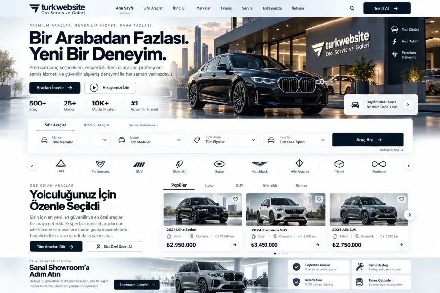 Auto Service and Car Dealer website