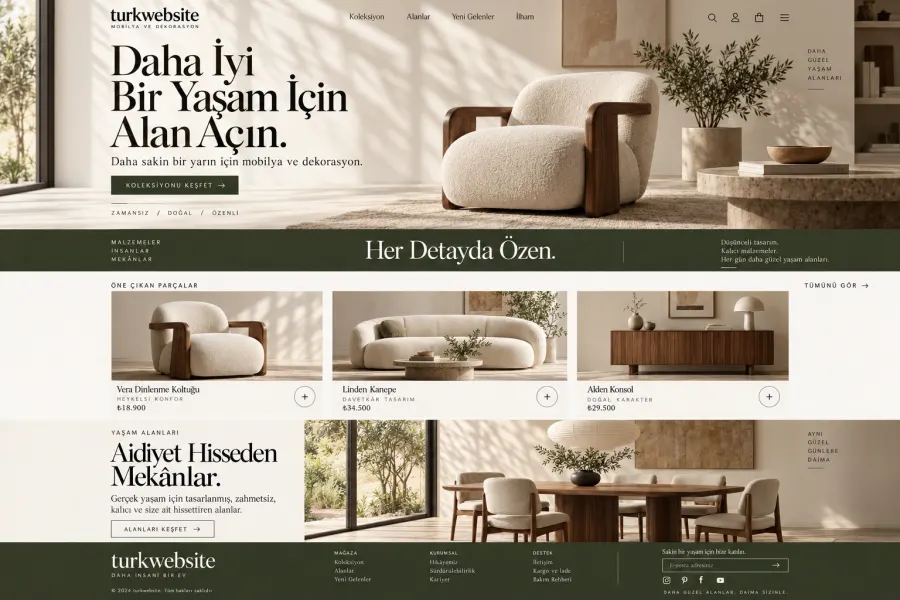 Furniture and Decor Store website