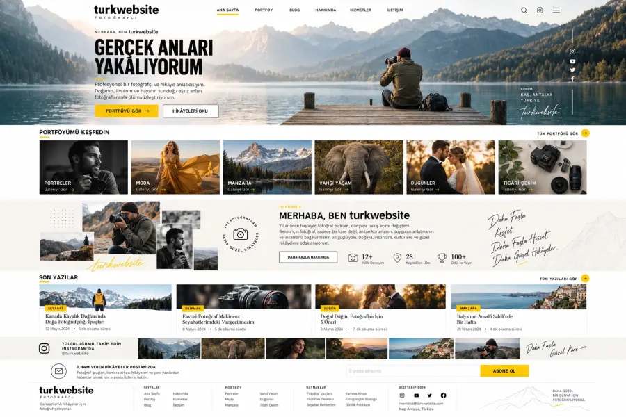 Website design for Photographer