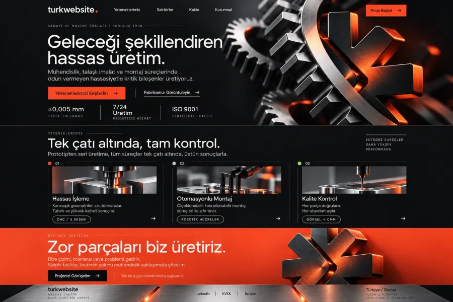 Industry and Machinery Manufacturing website