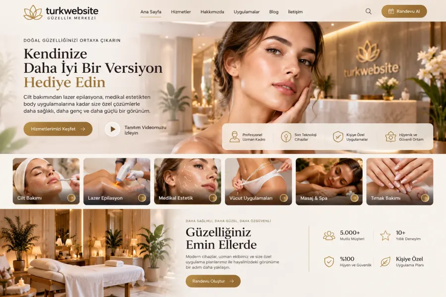 Beauty Salon and Hairdresser website