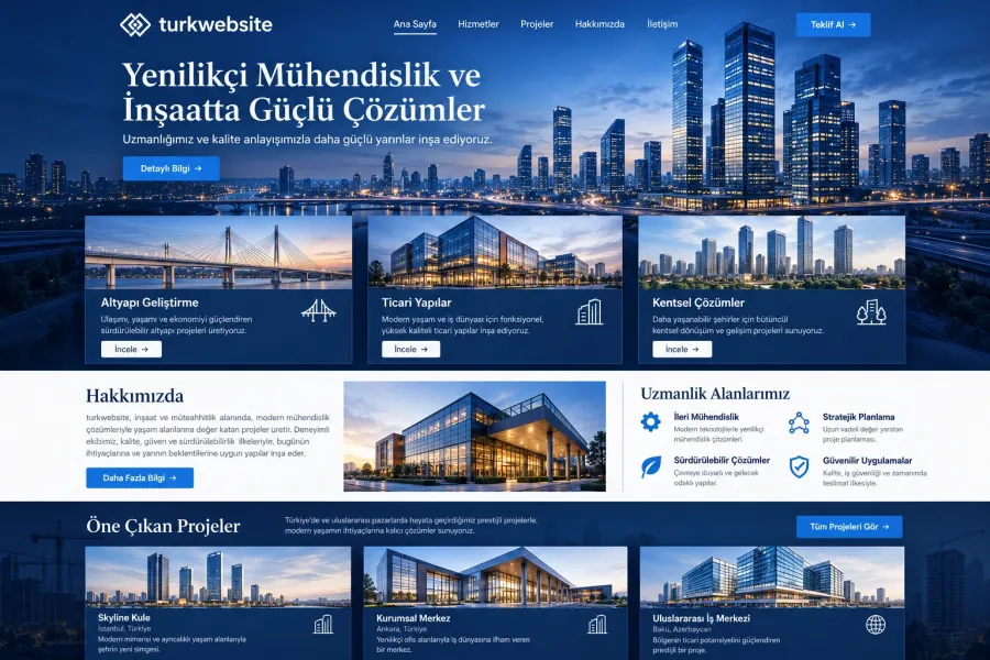 Website design for Construction and Contractor