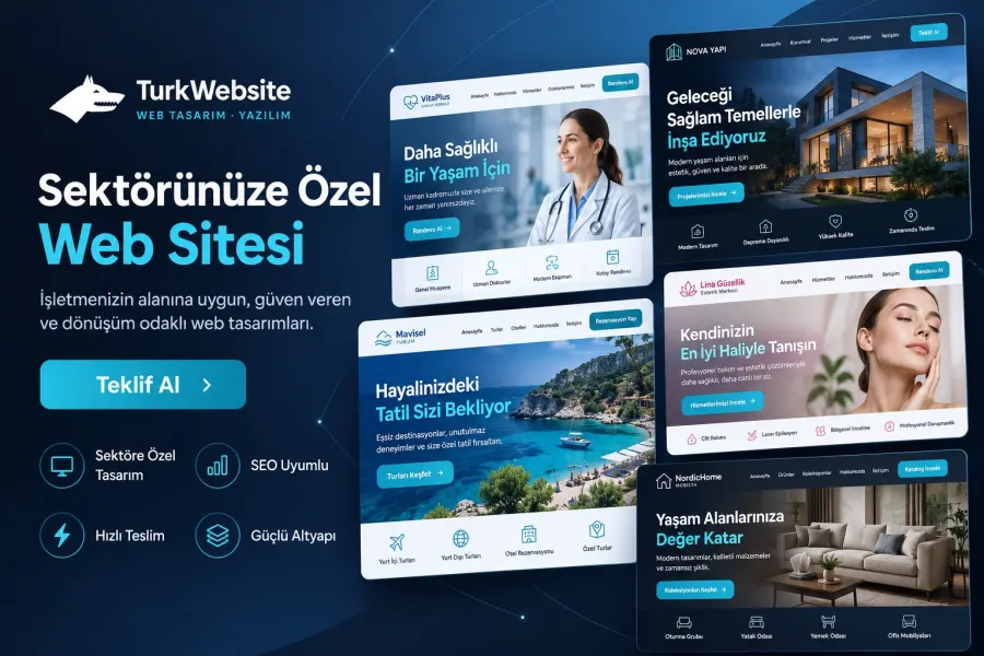 A website tailored to your industry